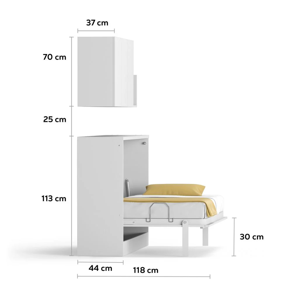 Multimo Orbit Schrankbett Set mit Wandschrank